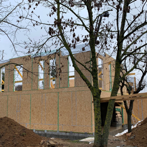 ArchiStructure: une agence pour réaliser vos bâtiments en bois ou vos maison en bois. Réalisation d'une maison de Quatier à Juvisy-sur-Orge en structure bois. Réalisation moderne et rapide en préfabriqués bois en usine.